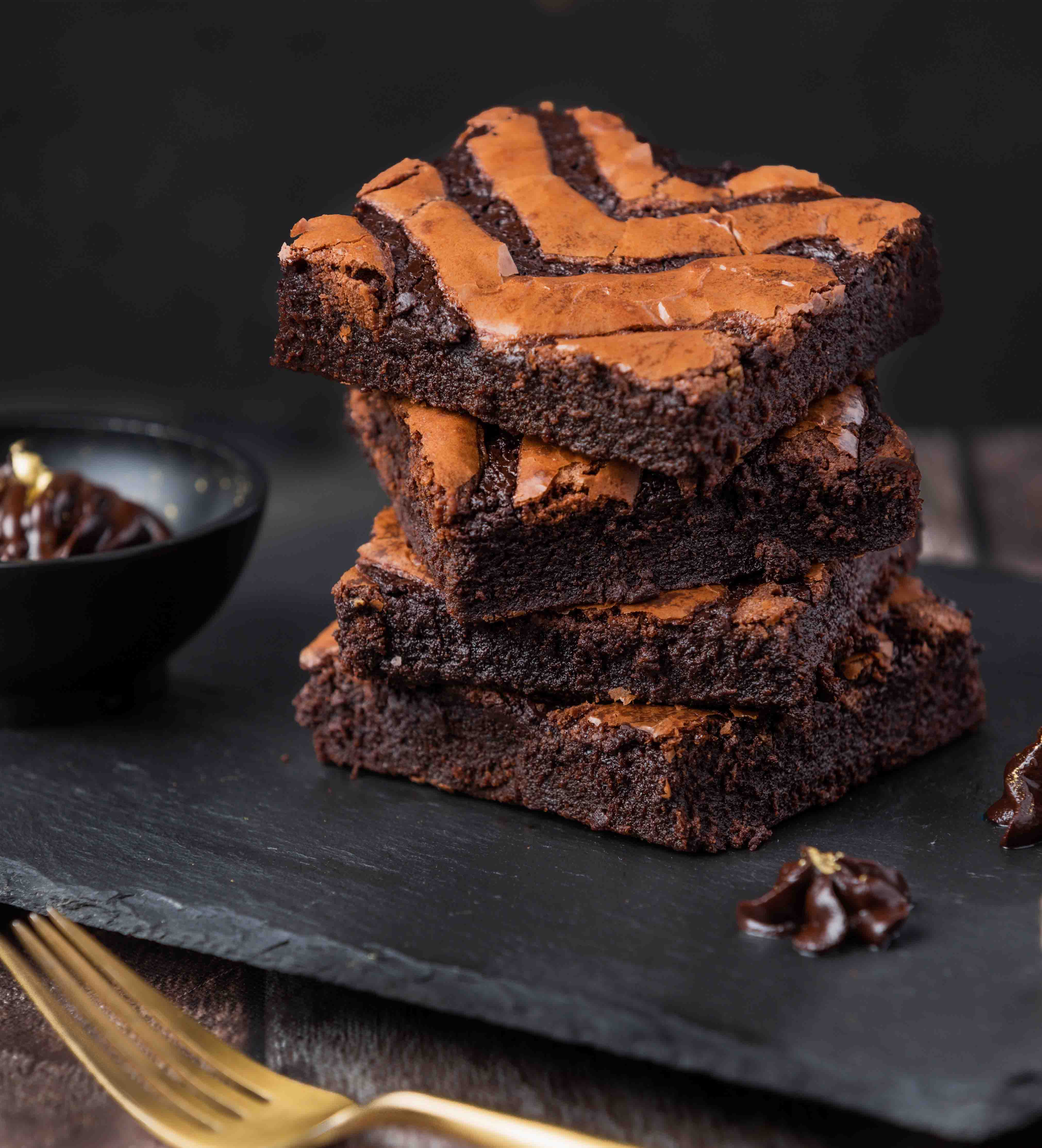 Large Square Gooey Brownie|Belgian Truffle 70% Dark| Heartily Treats 1